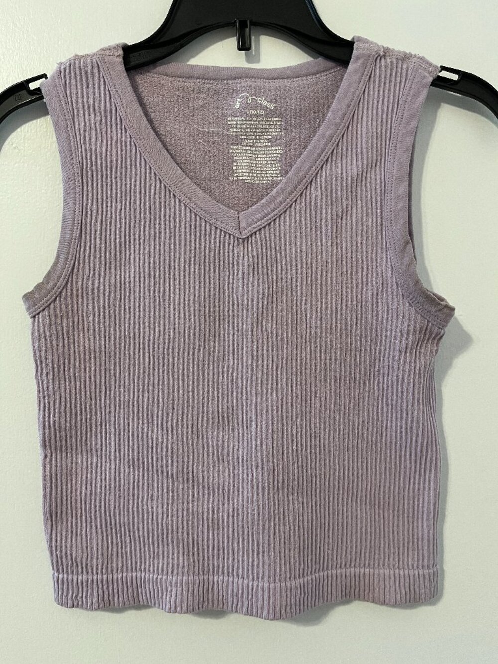 Girls Sweater/Ribbed crop tank top